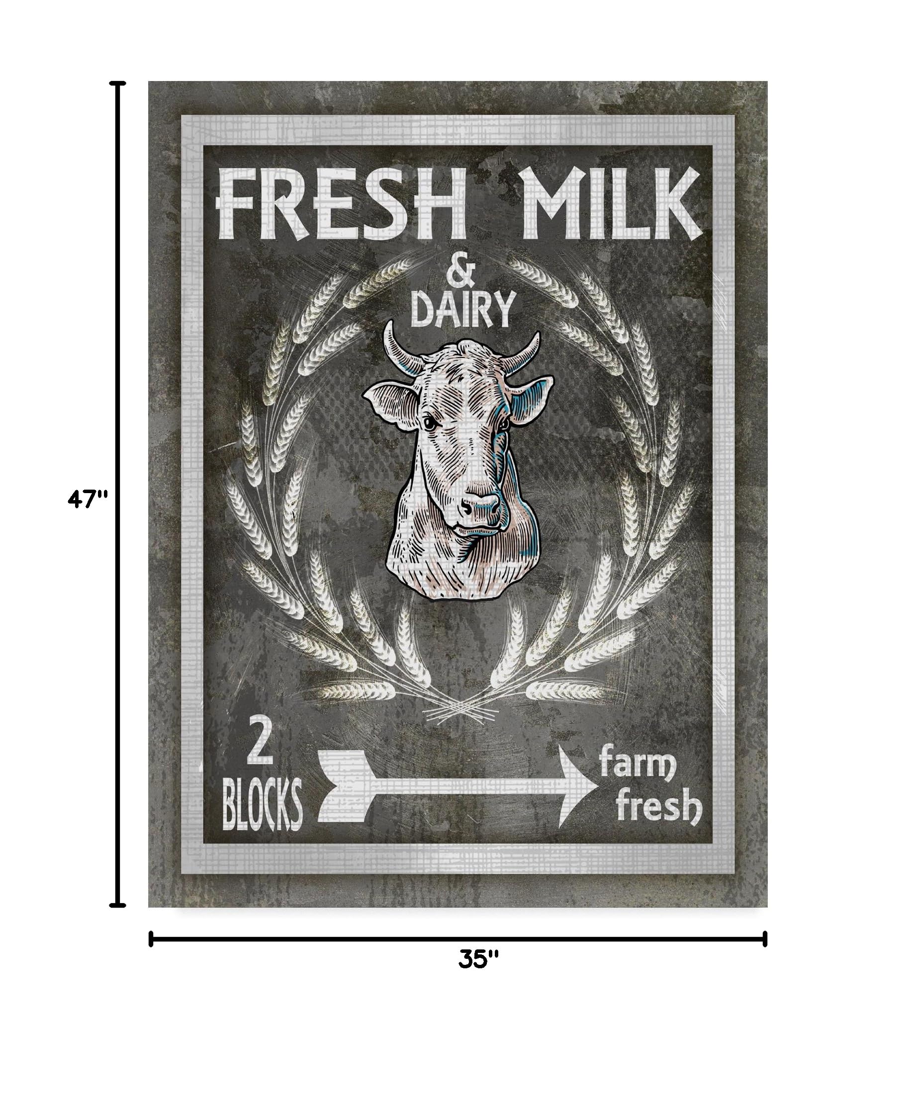 Premium Fresh Milk Art Print by Lightboxjournal - 35x47 Inch Wall Decor for Living Room, Bedroom & Office