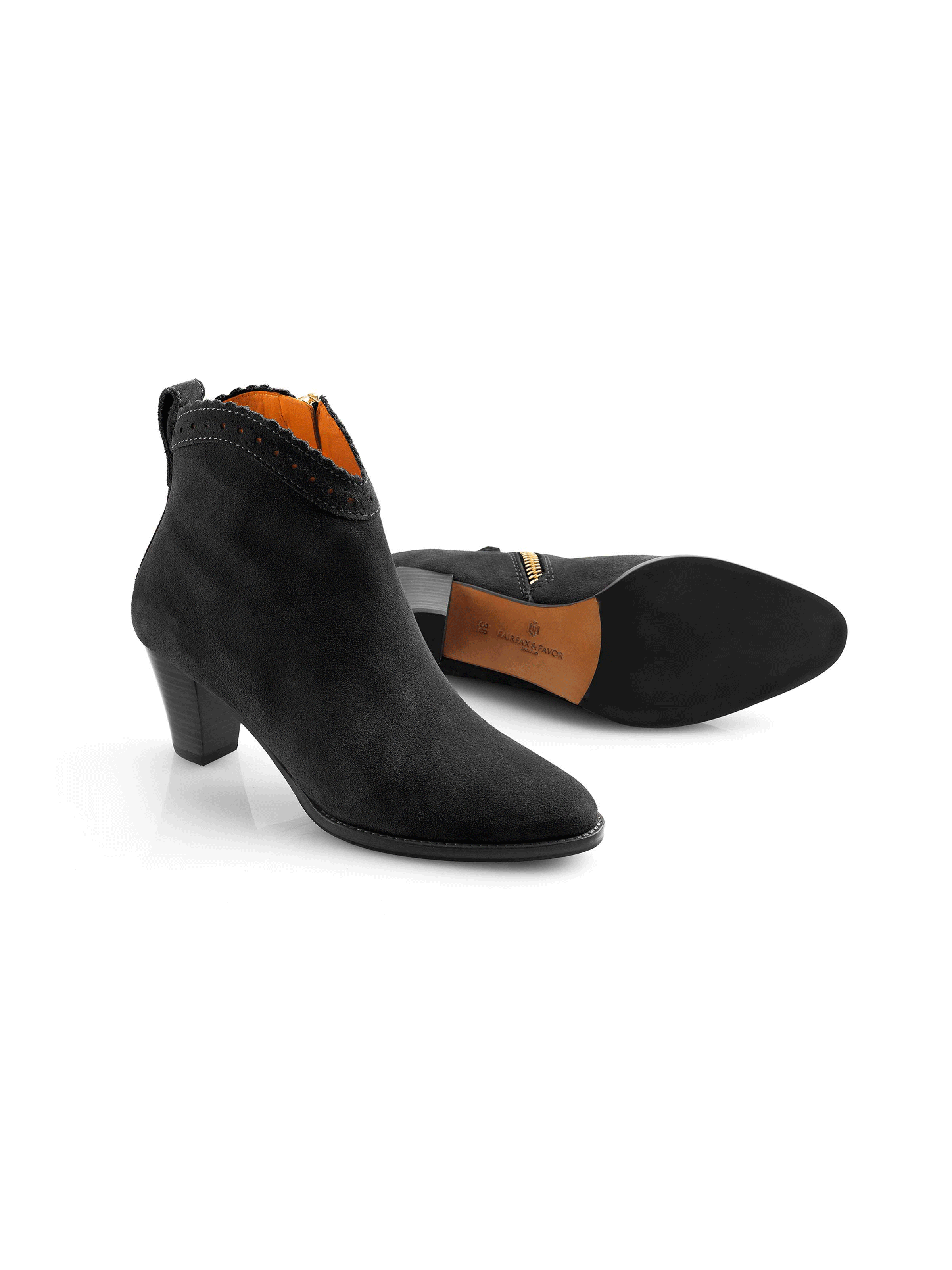 Regina Women's Black Ankle Boots - Stylish & Comfortable for Fall, Winter & Everyday Wear