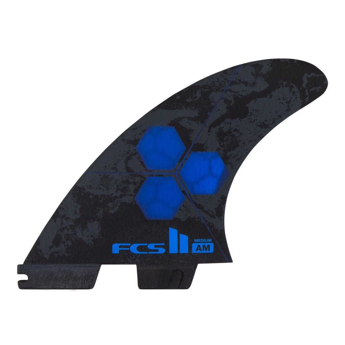 FCS II TRI QUAD Surfboard Fins - AM PC Medium Cobalt Blue - Perfect for Shortboards and Performance Surfing