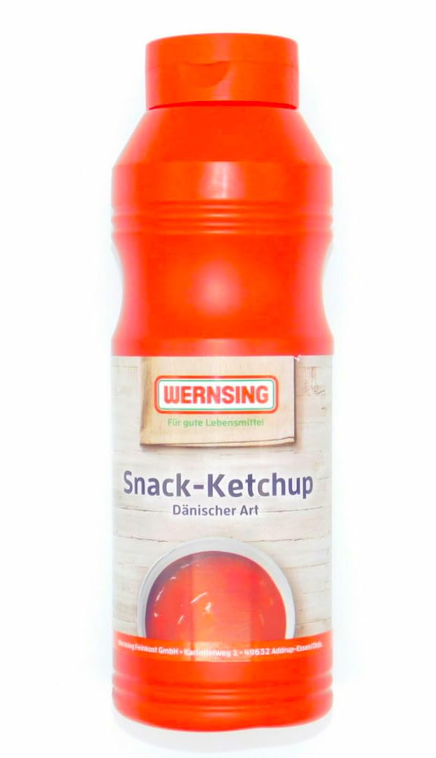 Original Wernsing Snack Ketchup for Fries, Fast Food & Burgers - Bulk Restaurant-Grade Condiment for Commercial Use - Perfect for Food Trucks, Diners & Catering