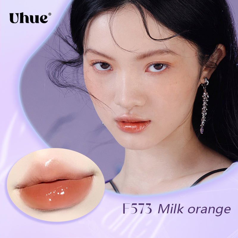 UHUE Paradise Oxygen Glossy Lip Glaze - Hydrating Plumping Lip Gloss with Shine & Moisture | Perfect for Everyday Wear & Night Out Makeup