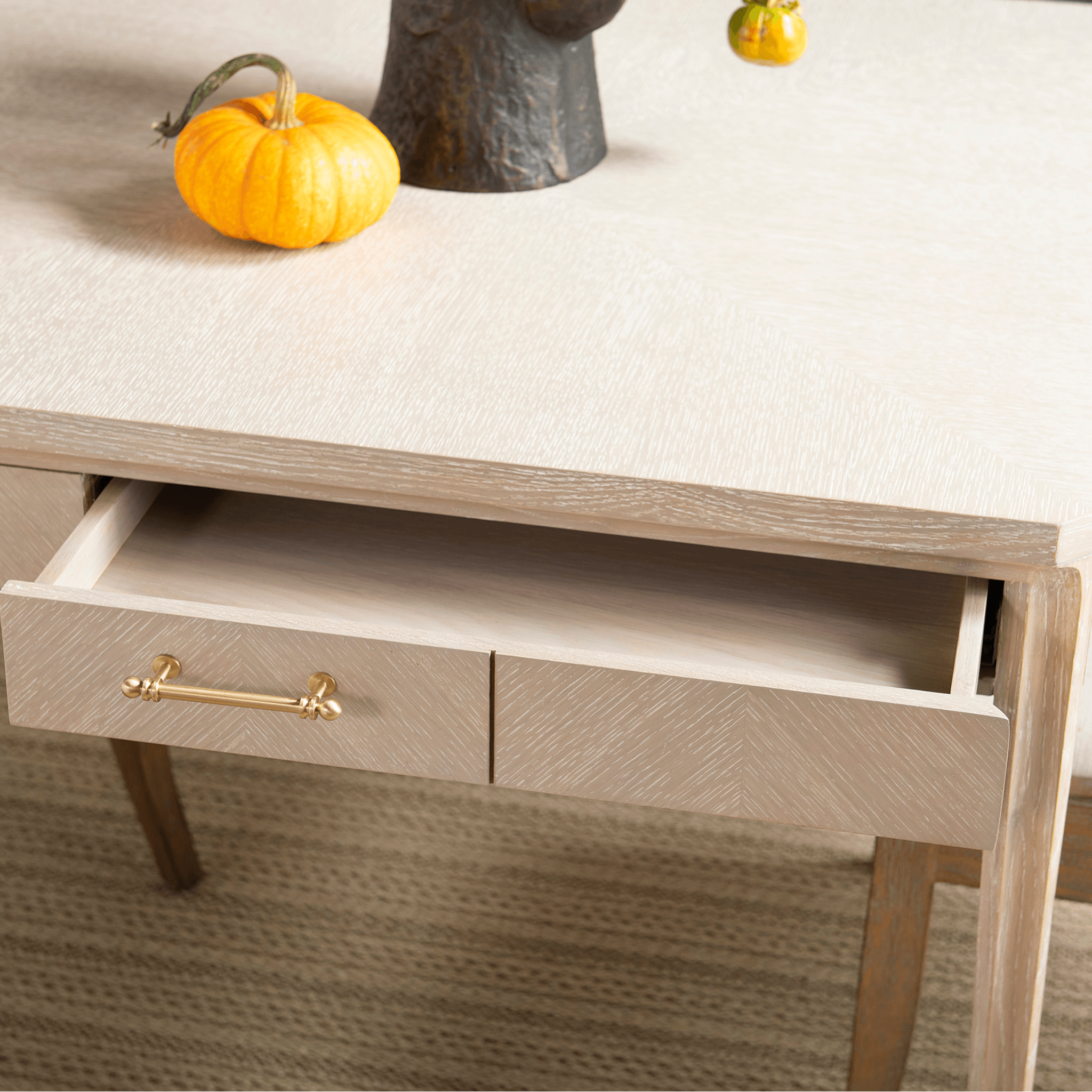 Bertram Square Game Card Table with Brass Hardware - Sand Finish for Poker, Bridge & Board Games | Perfect for Game Nights & Family Gatherings