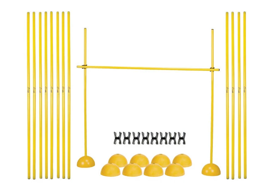 Warrior Agility Plyo Hurdle Set - 6 Pack Adjustable Training Hurdles for Speed & Agility Drills - Perfect for Football, Soccer, Track & Field Workouts