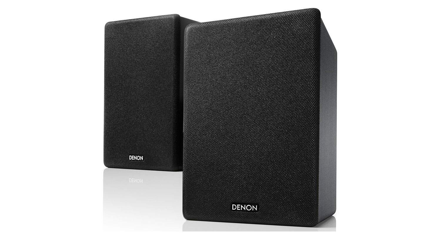 Denon Home 150 Wireless Smart Speaker with Bluetooth & WiFi - AirPlay 2 Compatible | SCN10 Two-Way HiFi Bookshelf Speakers (2x65W) for TV Sound System | Premium Black Design | Perfect for Home Theater, Music Streaming & Entertainment Systems