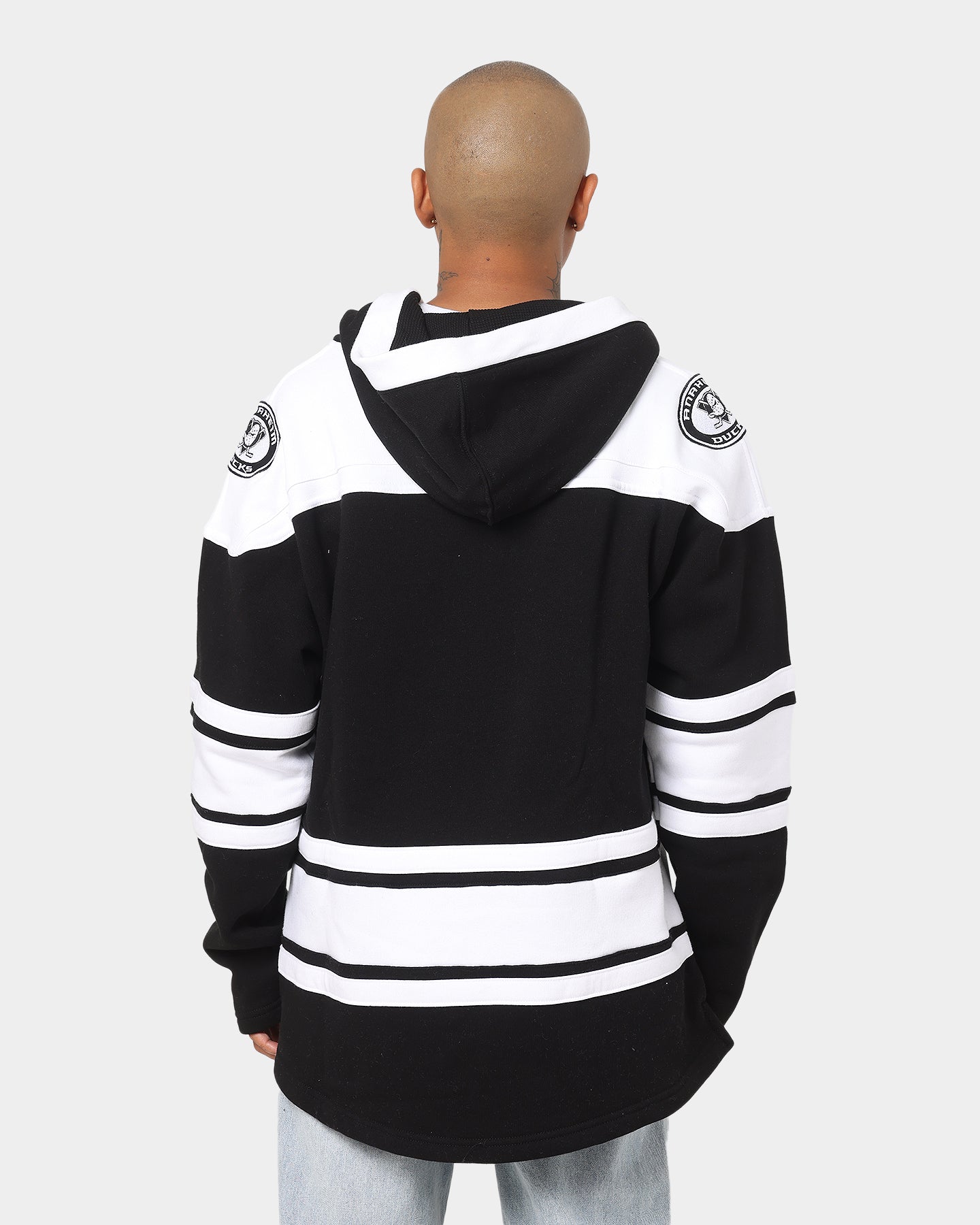 47 Brand Anaheim Ducks NHL Superior '47 Lacer Hoodie - Men's Jet Black Pullover Sweatshirt for Hockey Fans & Streetwear Fashion | Game Day & Casual Wear