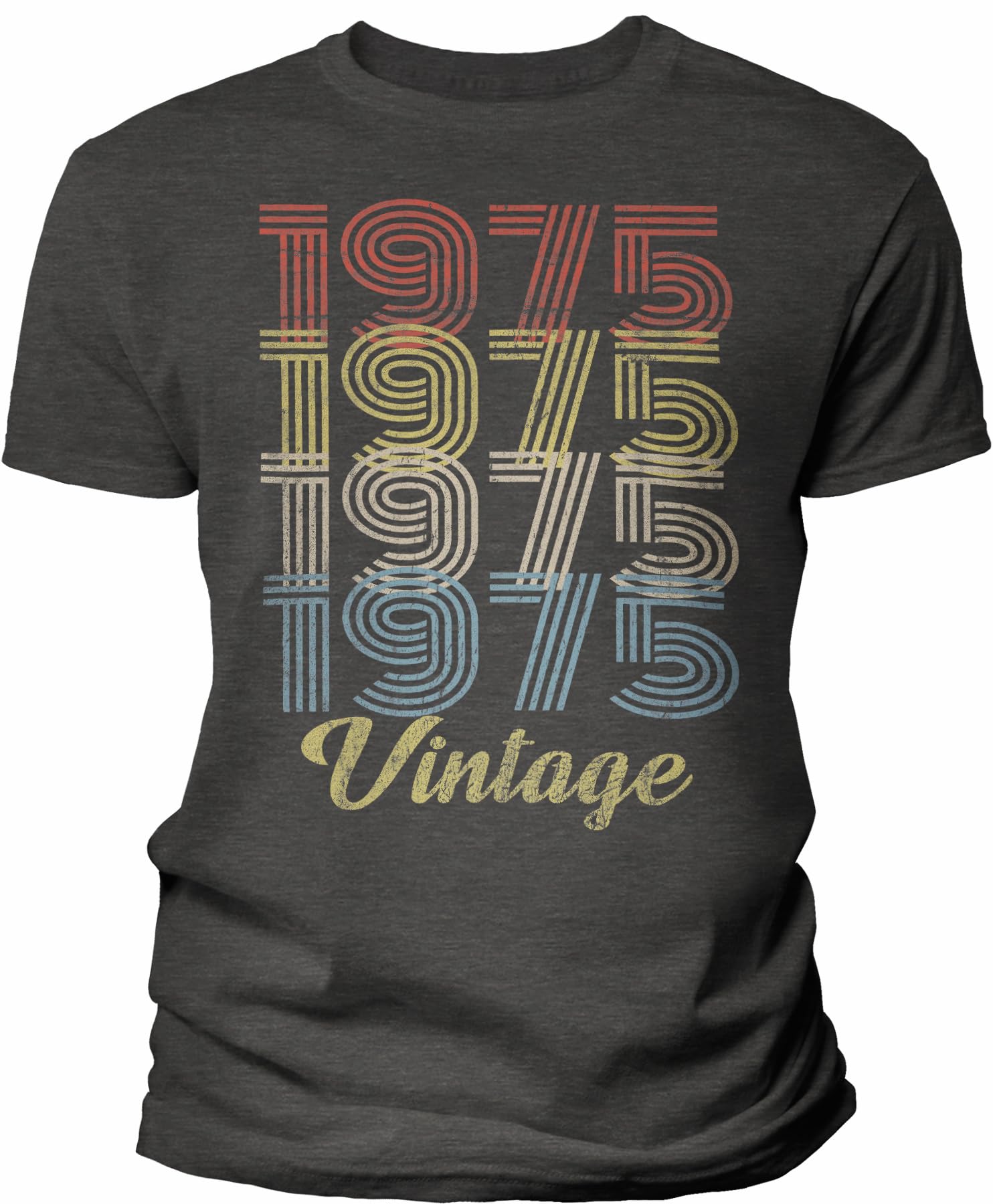 1975 Vintage Retro 50th Birthday Gift T-Shirt for Men - Funny 50 Year Old Birthday Present - Perfect for Parties & Celebrations