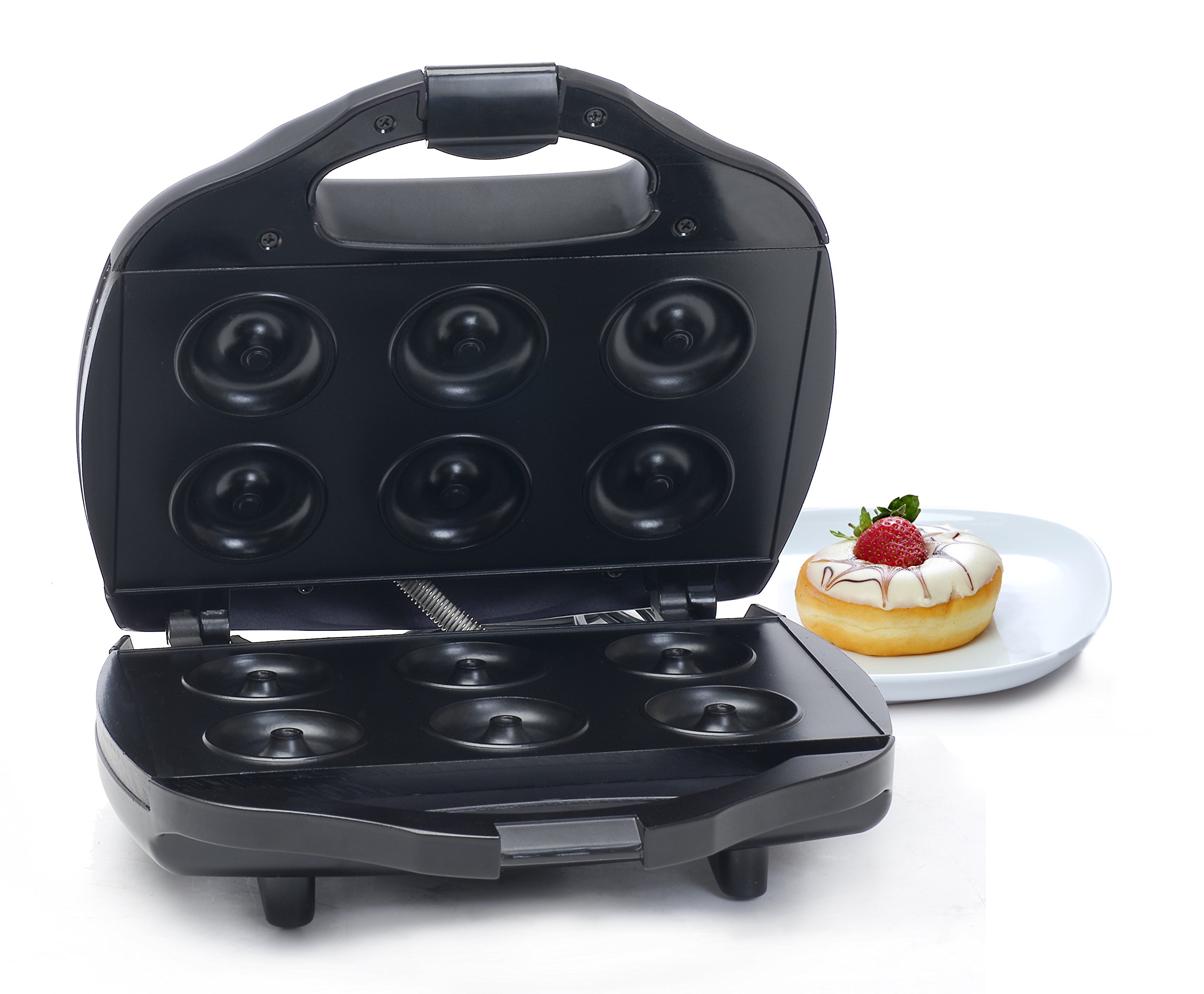 Mini Donut Maker Machine - Electric Donut Maker for Homemade Donuts, Perfect for Breakfast, Snacks & Parties - Compact & Easy to Use