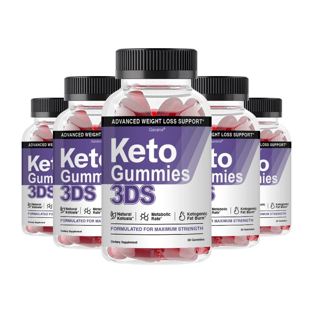 Keto 3DS Gummies - Sugar Free Low Carb Ketogenic Supplement (5 Pack) - Perfect for Weight Loss & Energy Boost on Keto Diet