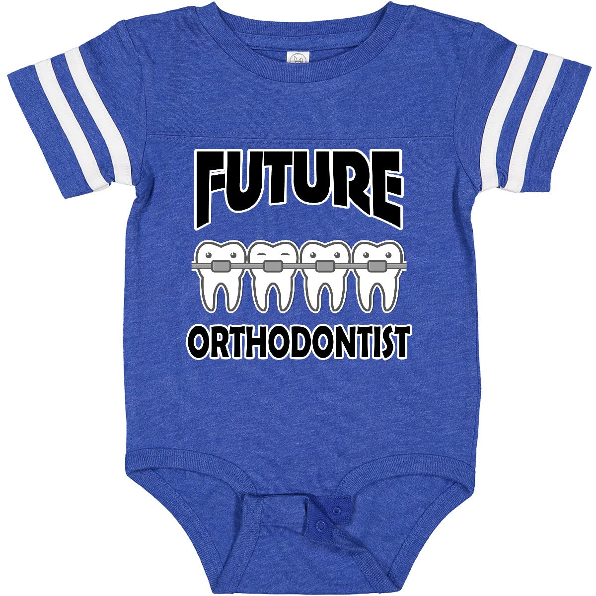 Inktastic Future Orthodontist Baby Bodysuit - Cute Infant Onesie Gift for Dentists & Orthodontists - Perfect for Baby Showers, Birthdays & First Dental Visits