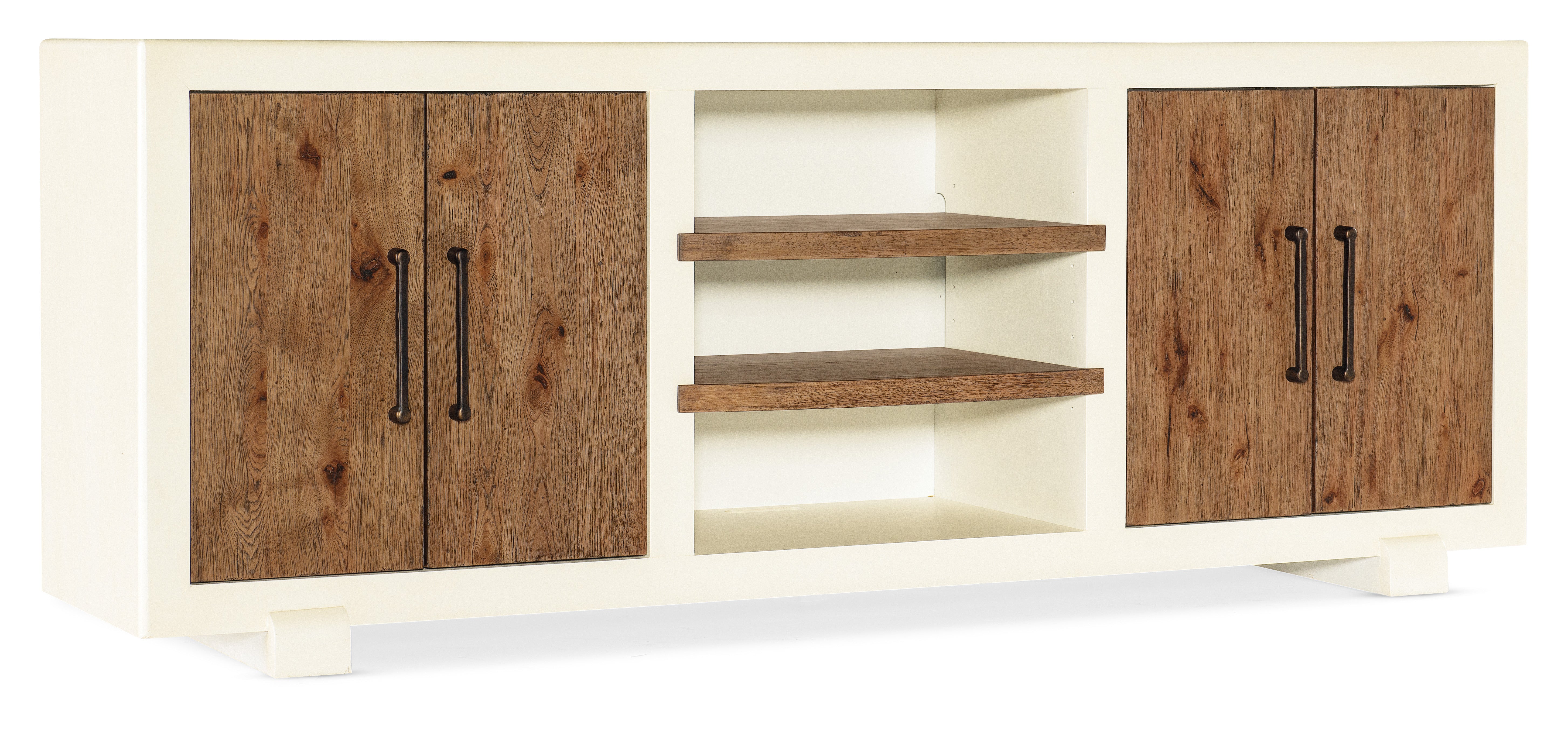 Big Sky Tahoe Entertainment Console - Modern TV Stand with Storage for Living Room, Bedroom & Home Theater - Solid Wood Media Cabinet for TV up to 65