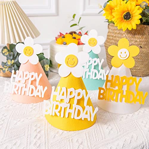 Daisy Balloons & Baby Shower Decorations - Happy Birthday Party Supplies Set with Cone Hats & Banners for Girls & Boys | Perfect for Birthday Parties, Baby Showers & Celebrations