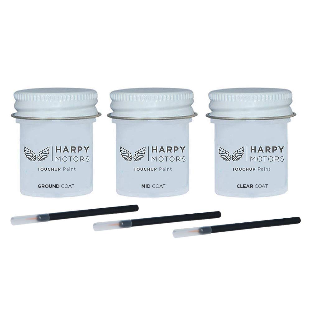 Harpy Motors 1/2oz Touch Up Paint Tri-Coat with Brush - Perfect Color Match for 2012-2017 Ford Fiesta Z9 Blue Candy Tint Metallic - Scratch Repair Kit for Car Bumper, Door & Body - Easy DIY Automotive Touchup Solution