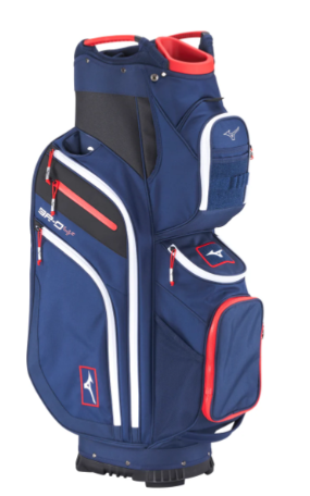 Mizuno BR D4 Golf Cart Bag 2024 - Premium Stand Bag for Golfers with 14-Way Divider - Perfect for Golf Courses, Driving Ranges & Tournaments