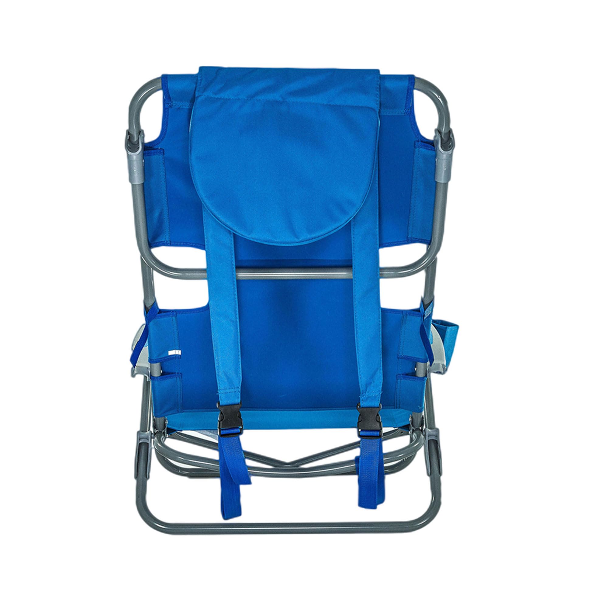 5-Position Reclining Ostrich On-Your-Back Beach Chair for Outdoor Relaxation - 4 Pack - Perfect for Beach, Poolside, Camping & Backyard Lounging