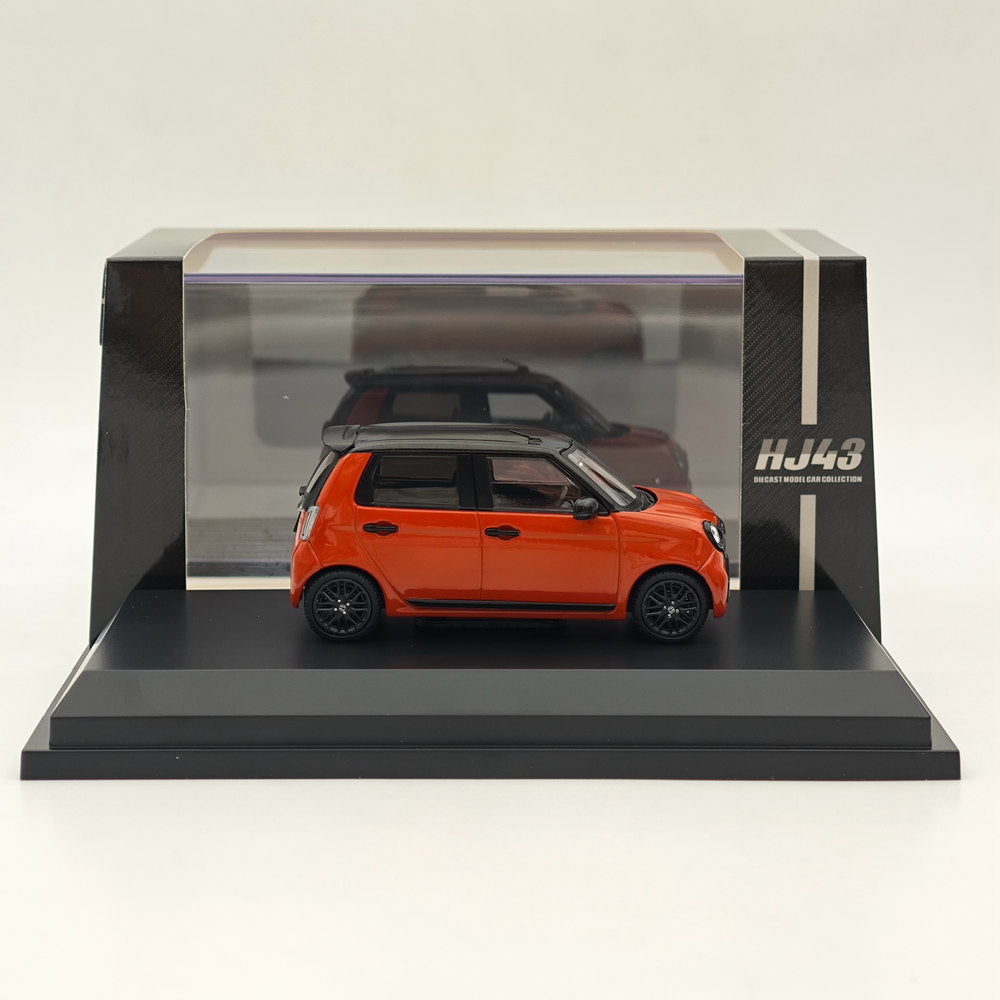 1/43 Scale Honda N ONE RS Sunset Orange Diecast Model Car - Hobby Japan HJ432001P | Collectible Miniature Vehicle for Display & Gifts