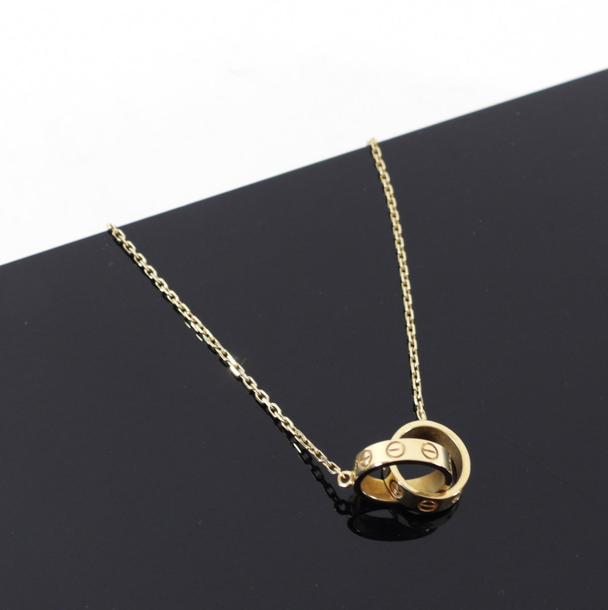 Cartier 18K Yellow Gold Love Necklace - Luxury Diamond Pendant for Women - Perfect for Anniversary, Valentine's Day & Special Occasions