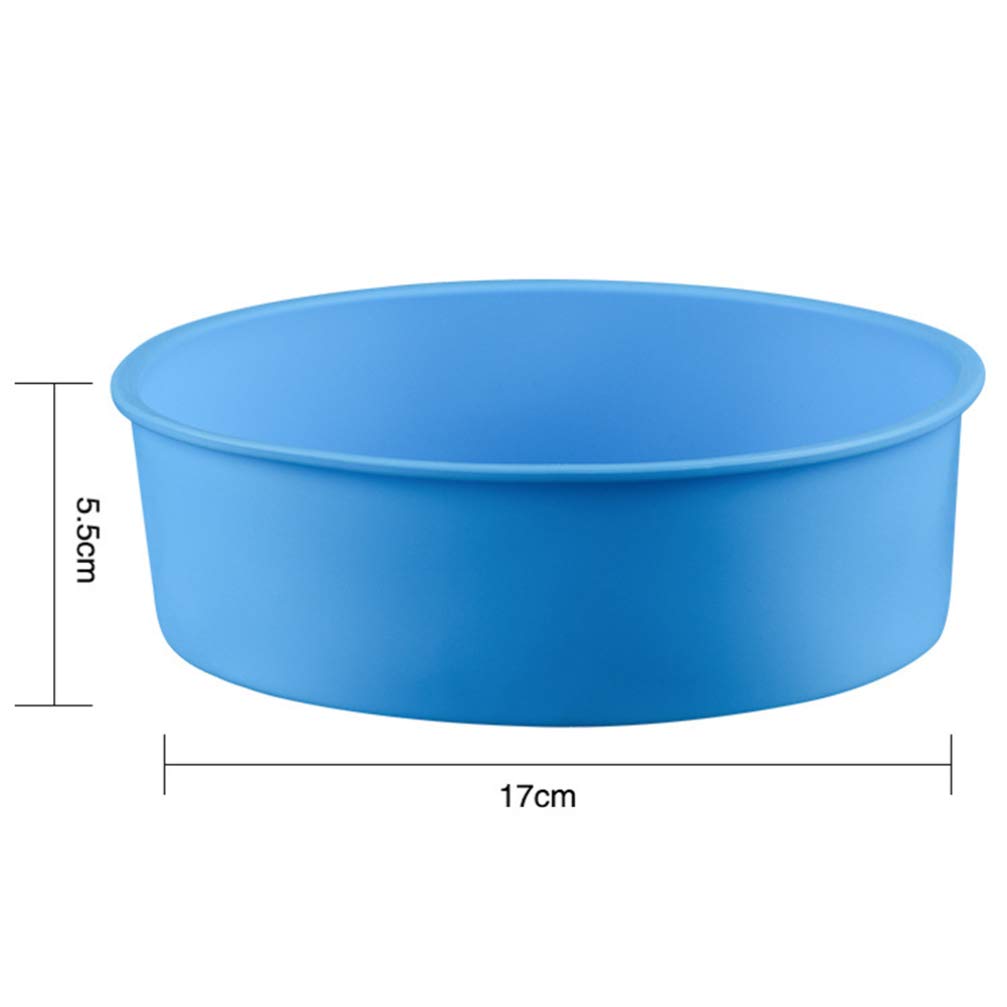 Hemoton 3-Piece Silicone Cake Molds Set - Non-Stick Quick Release Baking Pans for Round Bread, Cupcakes & Mini Desserts | Perfect for Home Baking, Party Treats & DIY Lip Gloss Containers