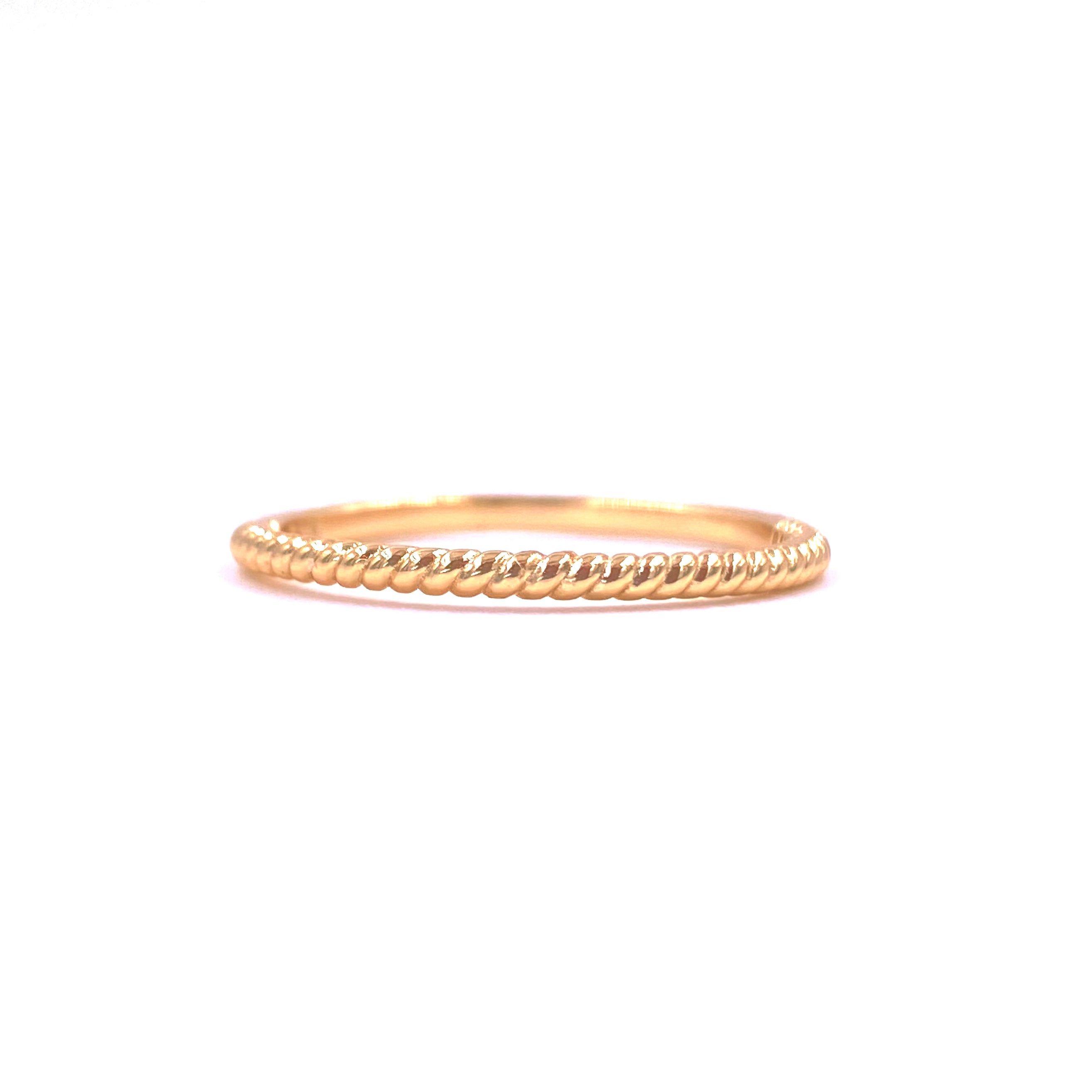 Ashley Gold Sterling Silver Gold Plated Prong & Bead Set Half CZ Band Ring | Elegant Stackable Ring for Women, Perfect for Everyday Wear, Parties & Gifts
