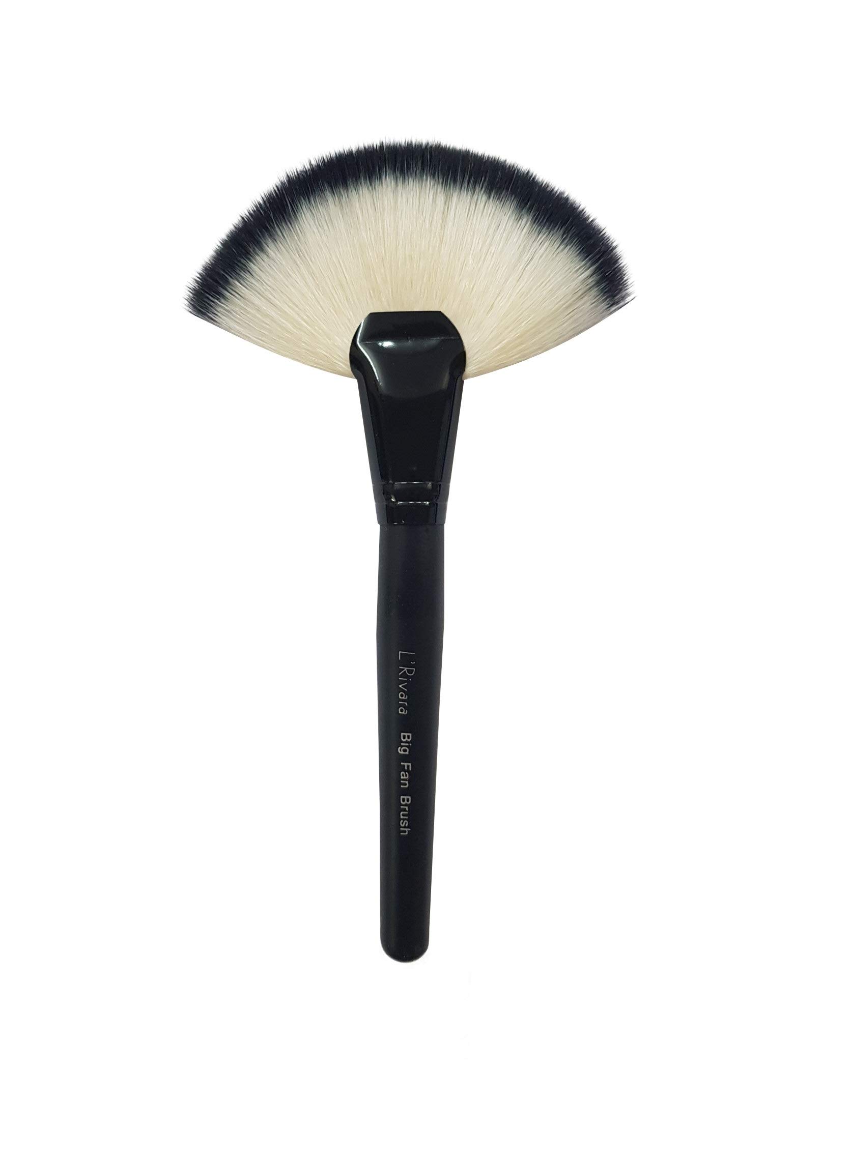 L'Rivara Soft Fan Shape Makeup Brush for Blush & Loose Powder - Flawless Foundation Application - Perfect for Everyday Makeup & Professional Beauty Looks (LR-107)