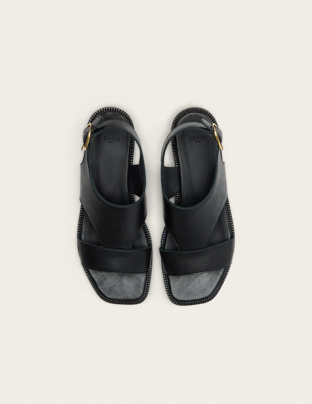 Black Leather Corte Sandals for Women - Comfortable & Stylish Summer Walking Shoes for Beach, Travel, and Casual Outings