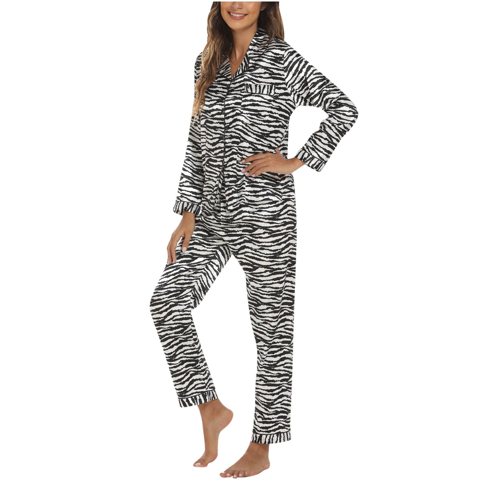 Women's Casual Pant Set - Sexy Two Piece Graphic Pajama Set for Summer & Fall | 2022 Fashion Nightwear B7 | Lounge, Sleep & Home Wear