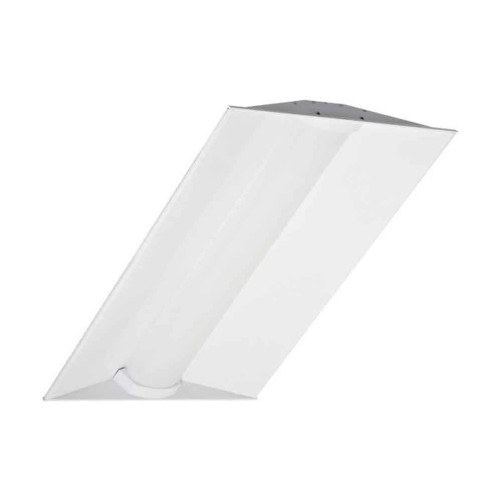 2 Pack 2x4 LED Troffer Light Fixture - 4000 Lumens, 120V/277V Dimmable - Energy Efficient Office Lighting for Drop Ceiling, Warehouse & Commercial Spaces