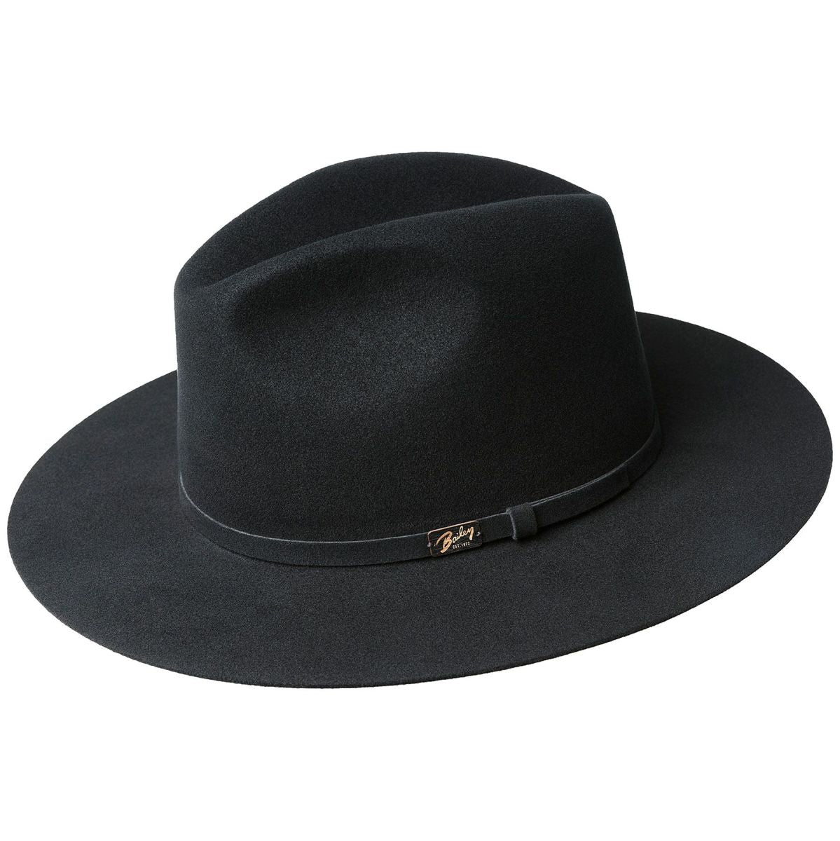 Bailey of Hollywood Lelan Fedora Hat for Women - Classic Wool Felt Wide Brim Fedora with Leather Band - Perfect for Outdoor Events, Travel & Fashion