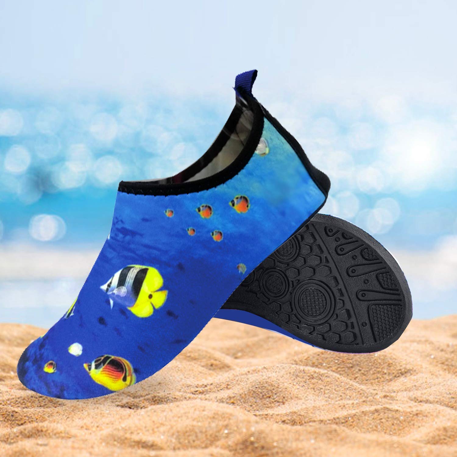 Quick-Dry Non-Slip Lightweight Water Shoes for Swimming, Beach, Pool & Outdoor Activities - Comfortable Aqua Socks for Boys, Girls, Babies & Toddlers - Perfect for Summer Water Sports, Surfing & Family Vacations