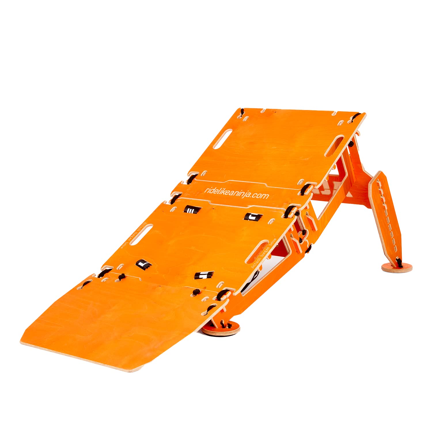 Ninja MTB Mach 1 Jump Ramp - Portable 3-Panel Bike Ramp for MTB, BMX, One Wheels, Scooters & Skateboards | Durable RC Car Ramp for All Ages | Perfect for Backyard Stunts, Park Riding & Off-Road Adventures