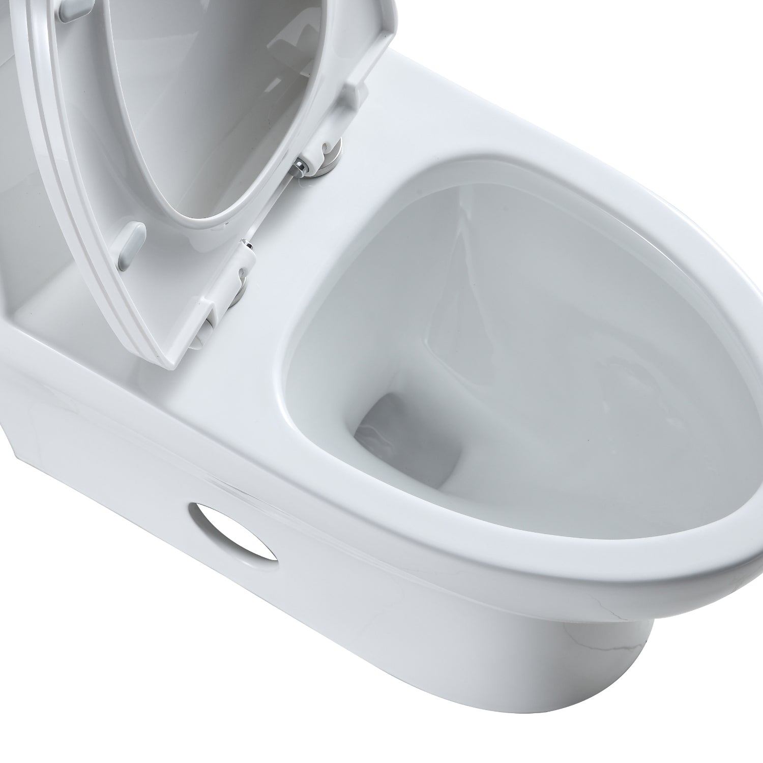 Venezia Dual Flush Elongated One Piece Toilet with Soft Close Seat - Water Efficient Modern Bathroom Toilet for Home & Commercial Use