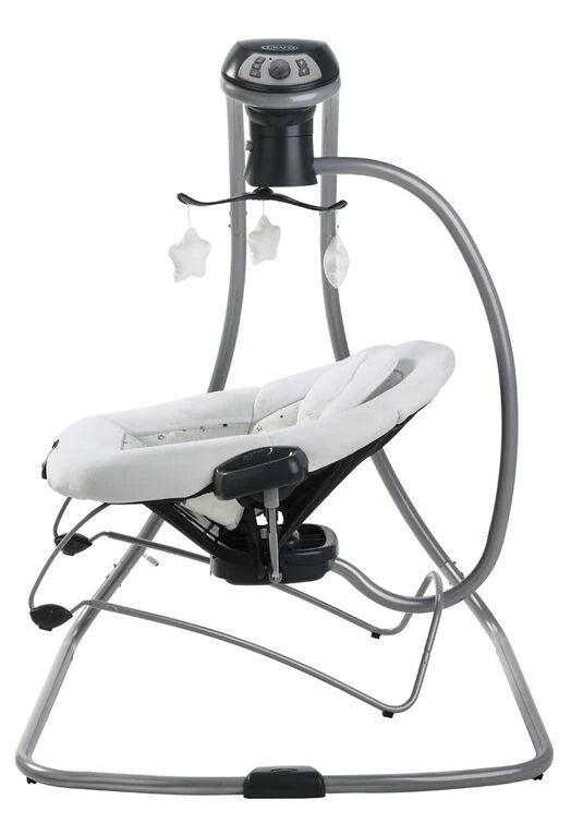 Graco® DuetConnect® LX Multi-Direction Baby Swing with Adjustable Speeds & Soothing Vibrations – Perfect for Nursery, Living Room & On-the-Go Parenting