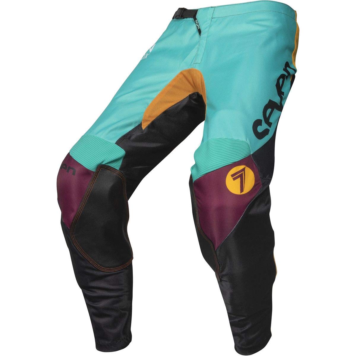 Seven Men's Annex Exo Pant - Black/Aqua, Size 28 | Lightweight Hiking & Outdoor Adventure Pants for Men