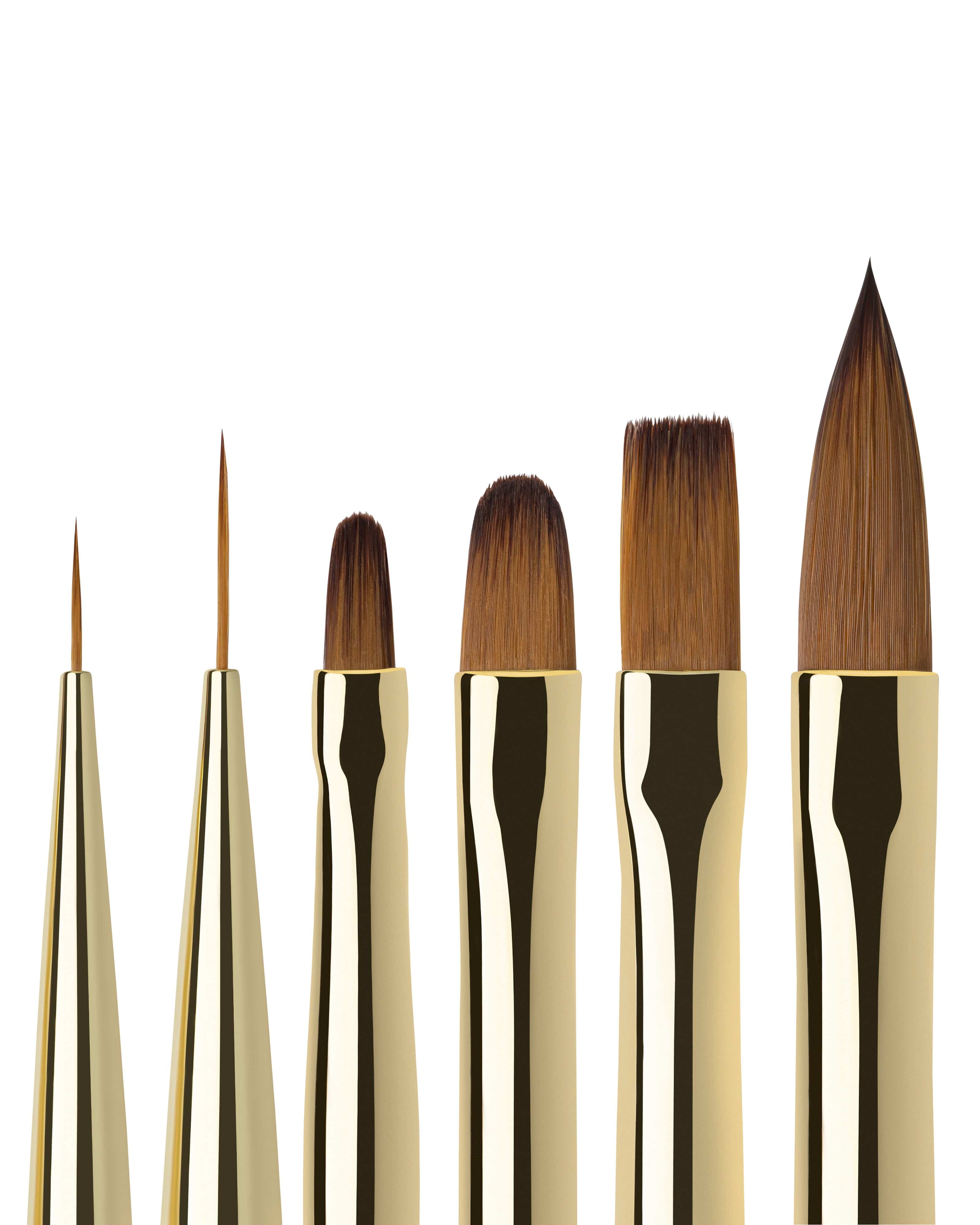 F.O.X Professional Nail Art Brush 006 - Large Oval Acrylic Gel Brush for Nail Art Design | Perfect for Salon, DIY Manicure & Nail Extension Application