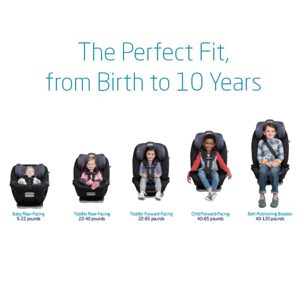 Maxi-Cosi Magellan LiftFit 5-in-1 Convertible Car Seat - Rear to Forward Facing & Booster (5-100 lbs) for Newborns to 10 Years - Topia Tan | Safe & Comfortable for Long Road Trips, School Runs & Family Travel