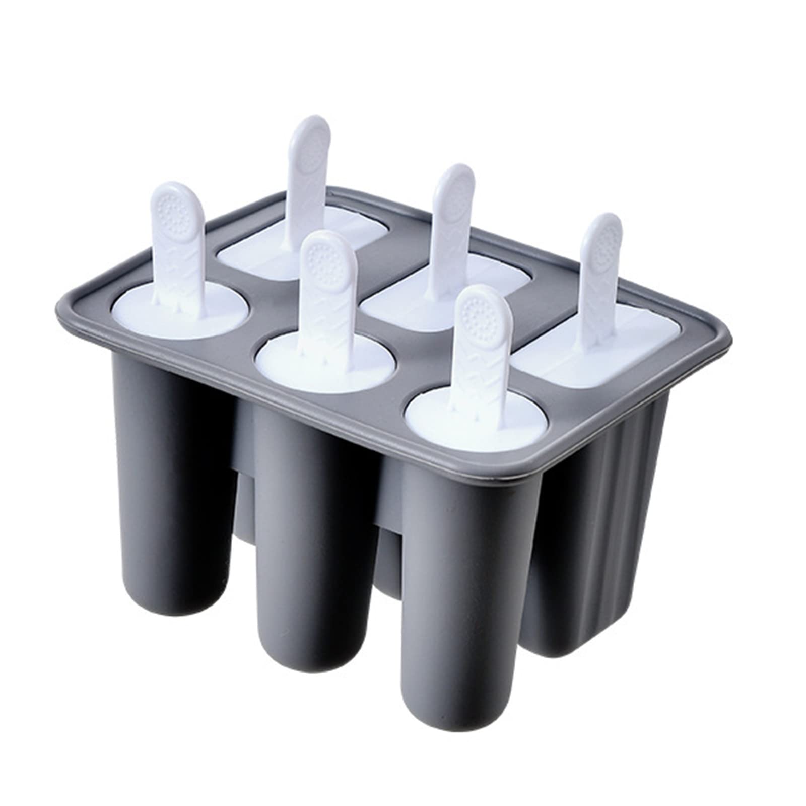 Premium Silicone Popsicle Molds - BPA-Free Collapsible Ice Pop Makers for Homemade Ice Cream & Frozen Treats | Easy Release, Reusable & Dishwasher Safe | Perfect for Summer Snacks, Kids Parties & Healthy Desserts (Gray)