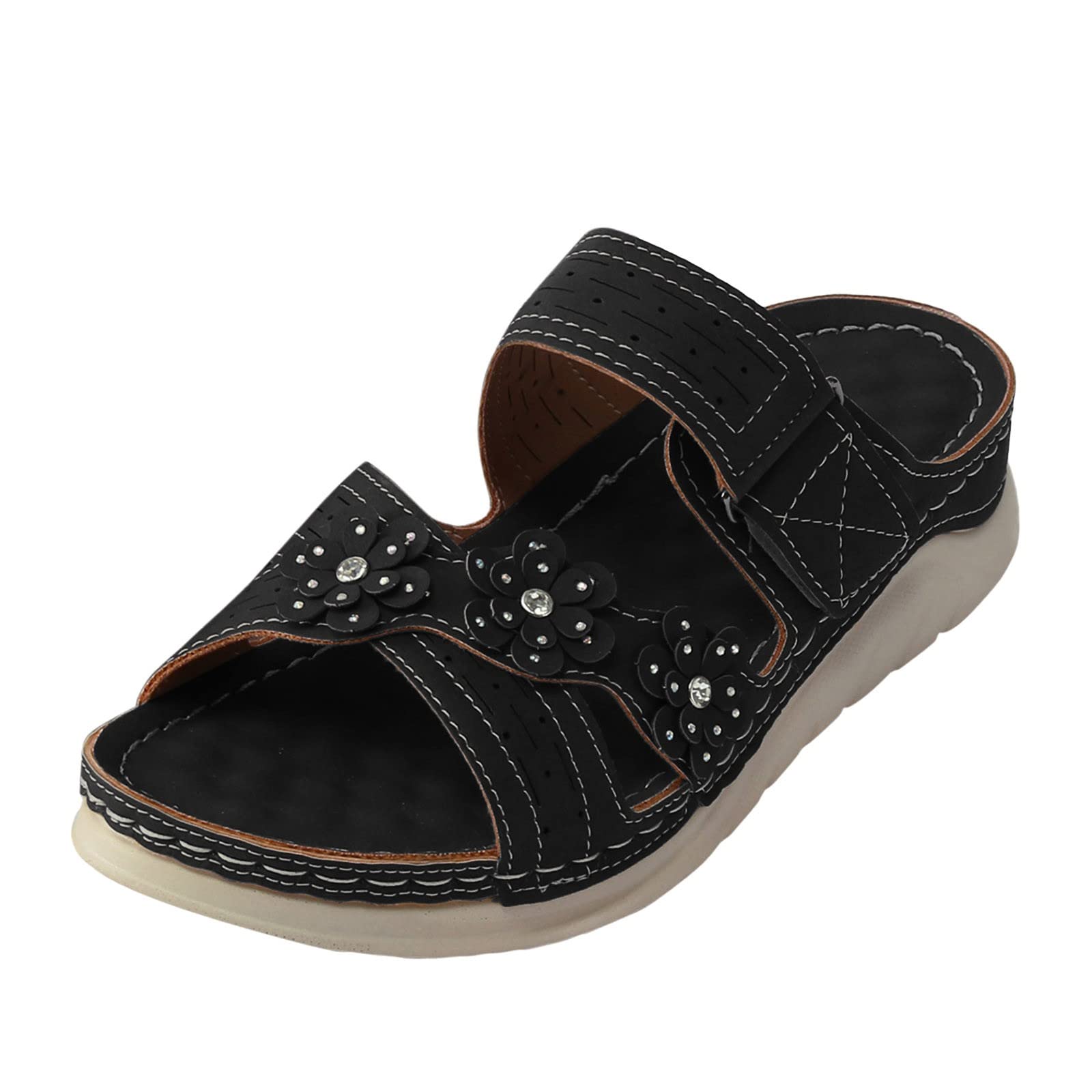 Masbird Women's Flip Flop Sandals - Soft Slip-On Slides with Arch Support for Outdoor, Casual & Dressy Wear - Comfortable Beach, Pool, Travel & Everyday Walking Shoes