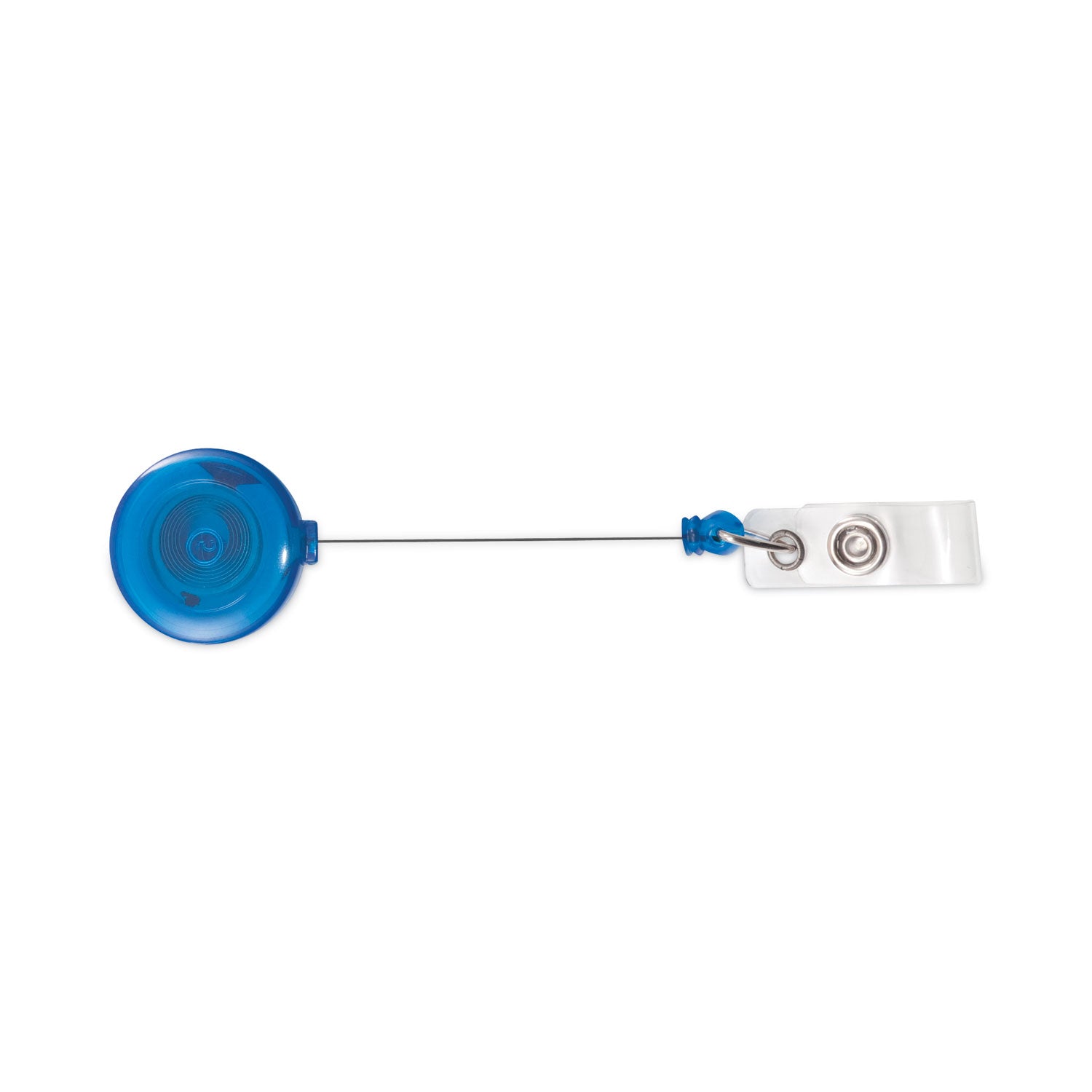 Advantus Blue Retractable ID Card Holder with 30