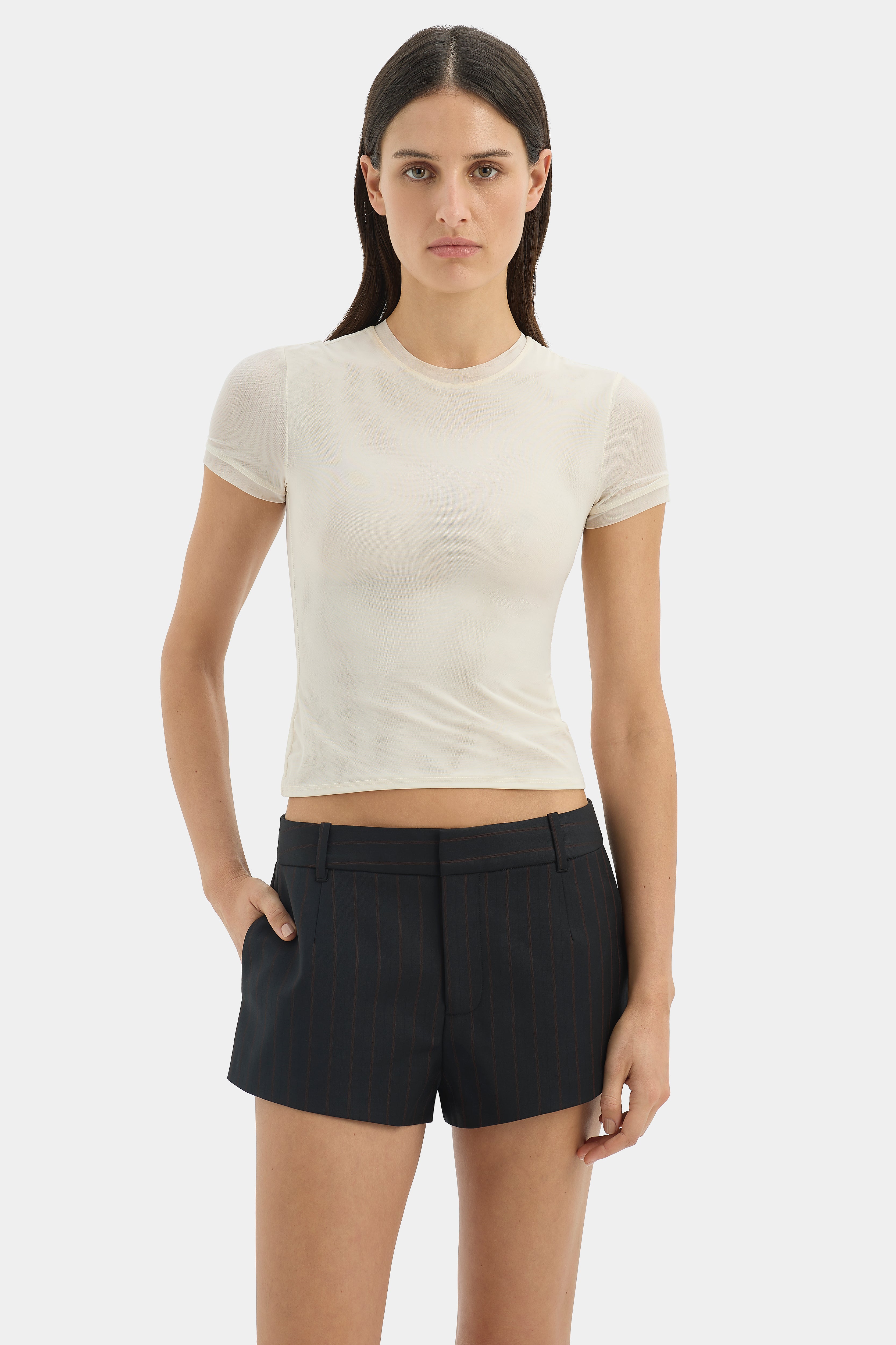 Sorrentino Mini Shorts for Women - Comfortable Stretchy High Waist Denim Shorts - Perfect for Summer, Beach, and Casual Outings