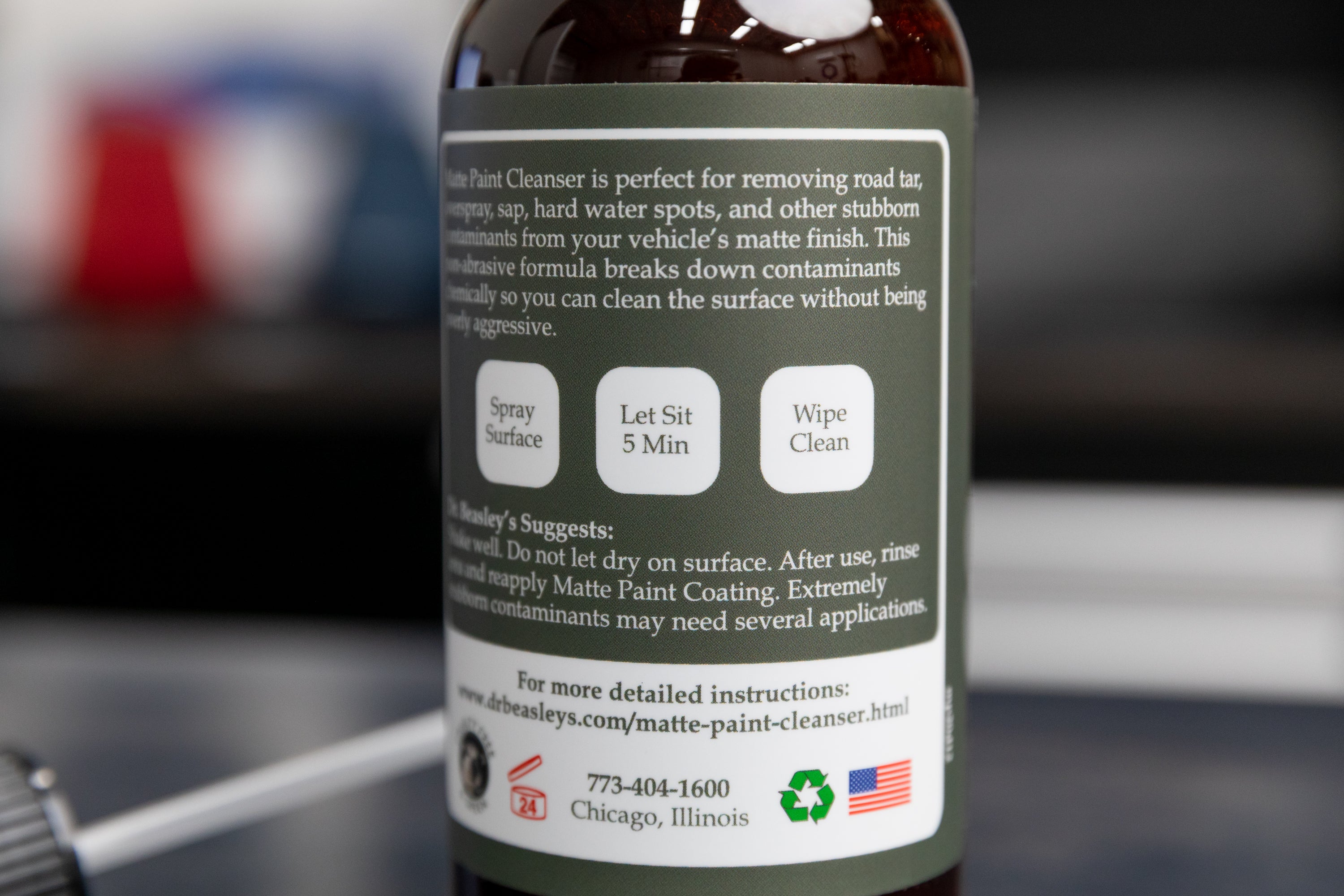 Dr. Beasley's Matte Paint Cleanser - Premium Car Detailing Solution for Matte & Satin Finishes | Perfect for Luxury & Sports Cars, Motorcycles & Matte Wraps