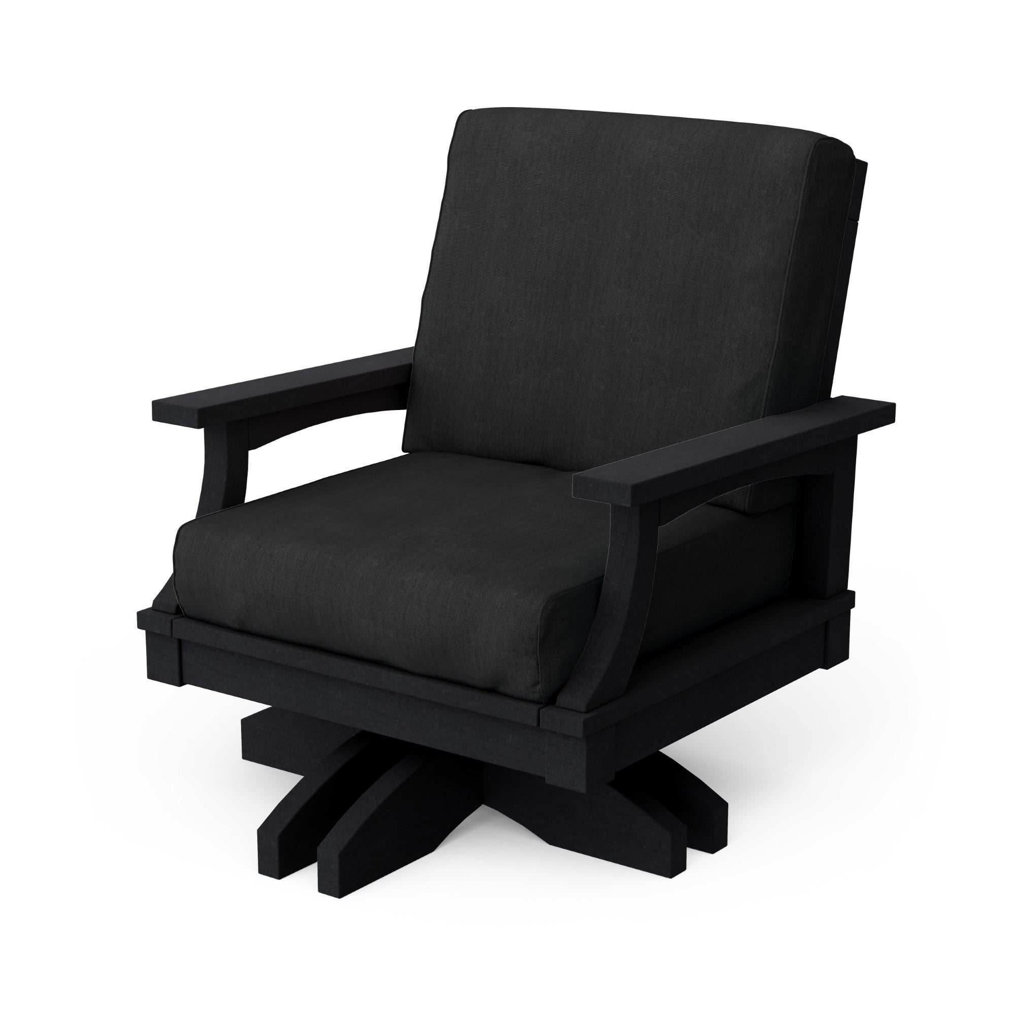Heritage Deep Seating Swivel Chair - 360° Rotating Patio Lounge Chair with Cushions, Weather-Resistant Outdoor Furniture for Garden, Poolside & Backyard Relaxation