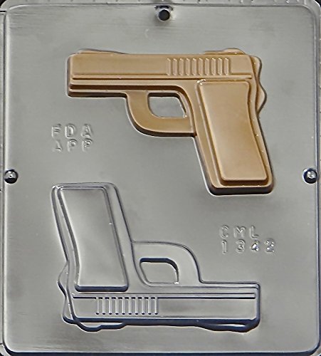 Pistol Gun Candy Mold - Chocolate Candy Mold 1342 for DIY Desserts, Baking, and Party Treats