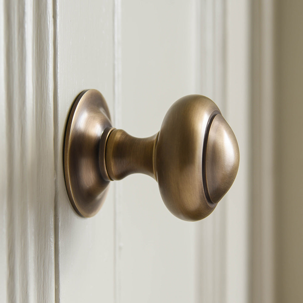 Vintage 3 Inch Round Door Pull in Antique Brass - Perfect for Cabinets, Drawers, and Furniture Hardware