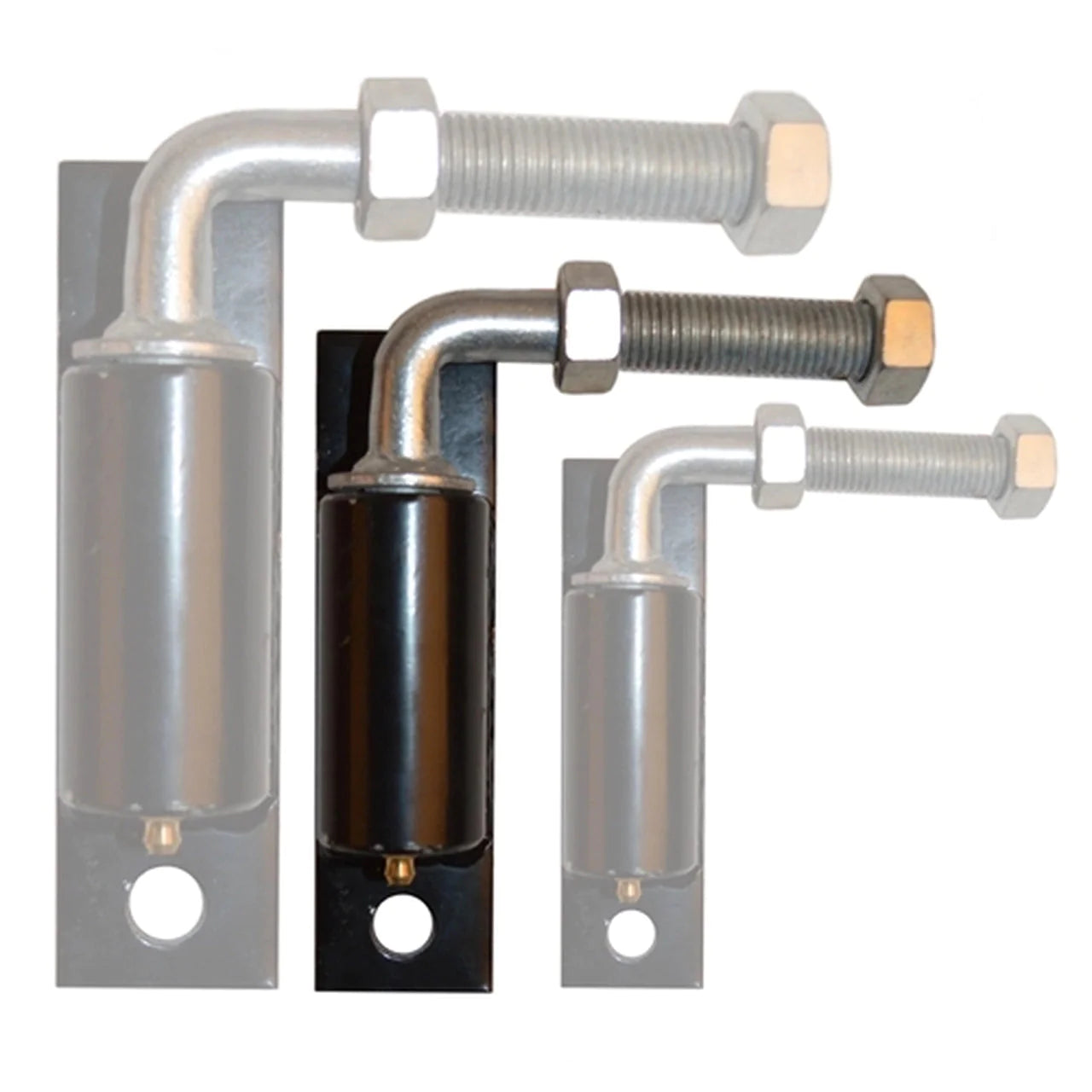 ALEKO 5/8 Inch LM114 Regular Hinge J Bolt for Driveway Gates - Heavy Duty Gate Hardware for Secure Entryways & Fences