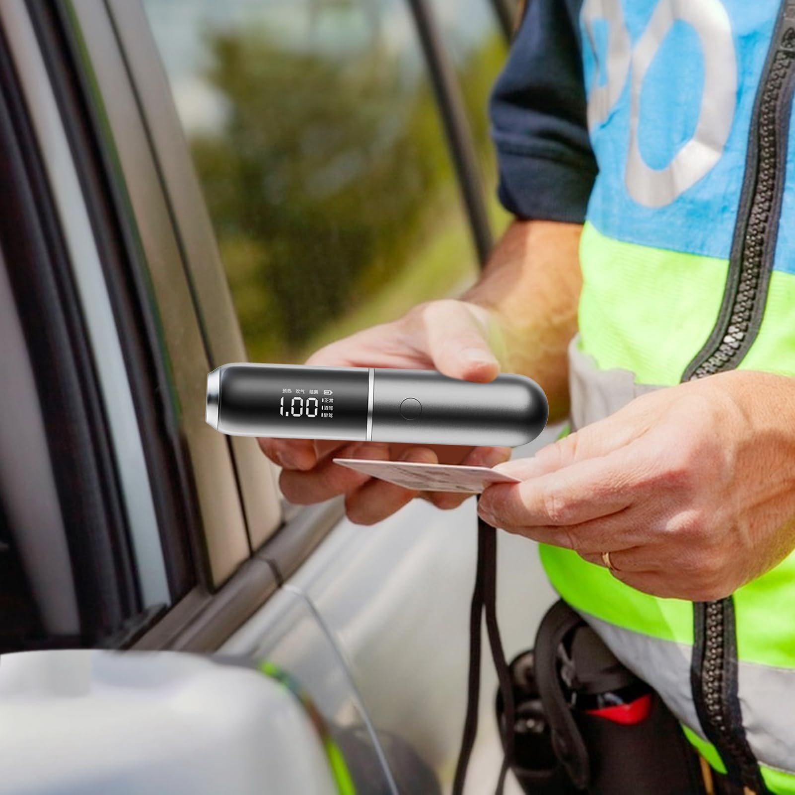 **Digital Breathalyzer - Portable Alcohol Tester with LED Display, Personal Liquor Detector for Accurate BAC Measurement | Ideal for Home, Car, and Workplace Safety Checks**