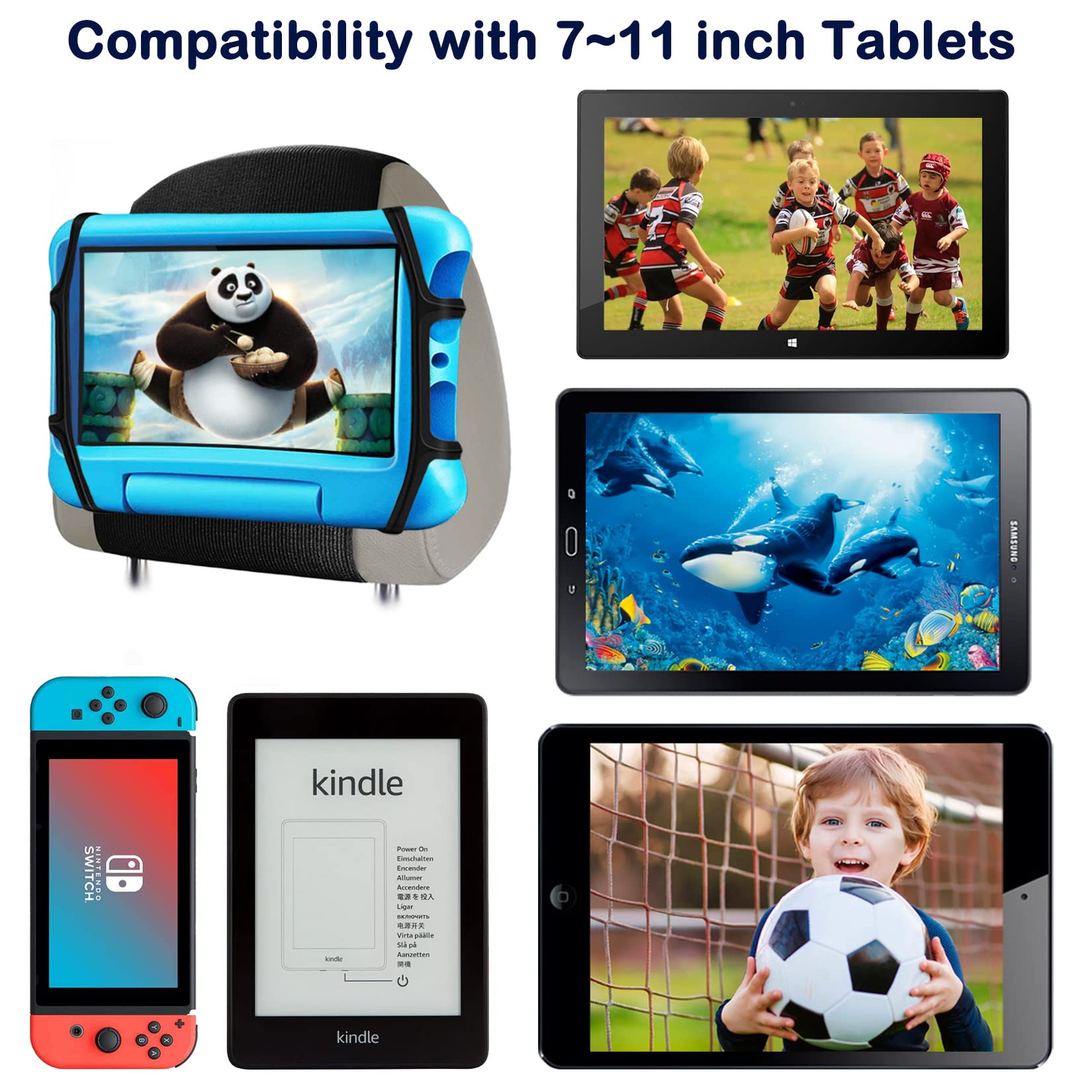 ViMOQi Car Tablet Holder for iPad & Kindle 7-11
