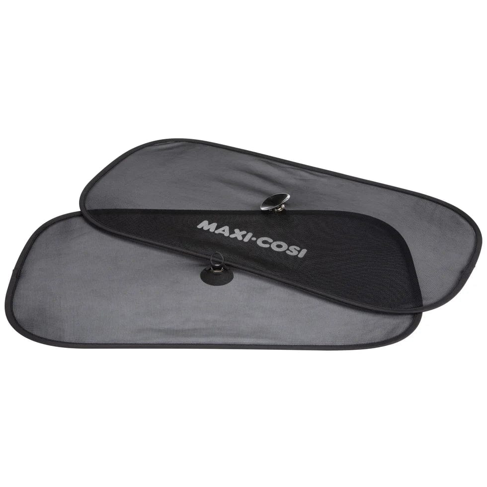 Maxi Cosi Max Window Shade 2 Pack Black - Car Sun Shades for Baby & Kids, UV Protection for Car Windows, Perfect for Road Trips & Travel