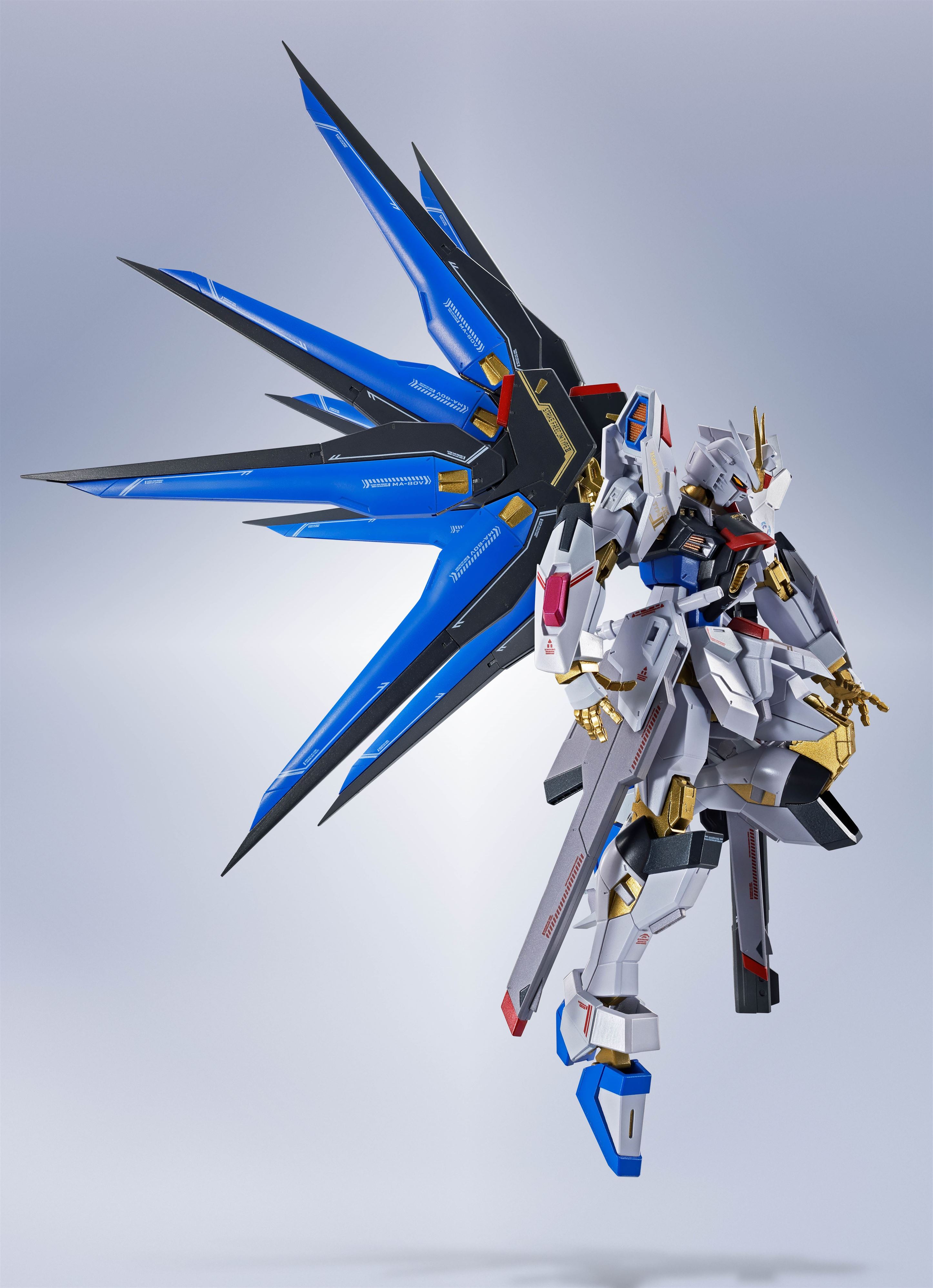 Bandai Metal Robot Spirits Gundam SEED Freedom ZGMF/A-262B Strike Freedom Gundam Type II Action Figure - Collectible Anime Model Kit for Display & Gundam Battles
