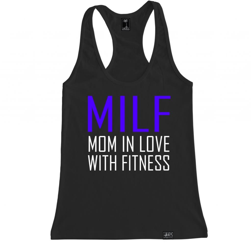 FTD Apparel Women's Love Fitness Racerback Tank Top - Workout, Yoga & Gym Essential for Active Moms