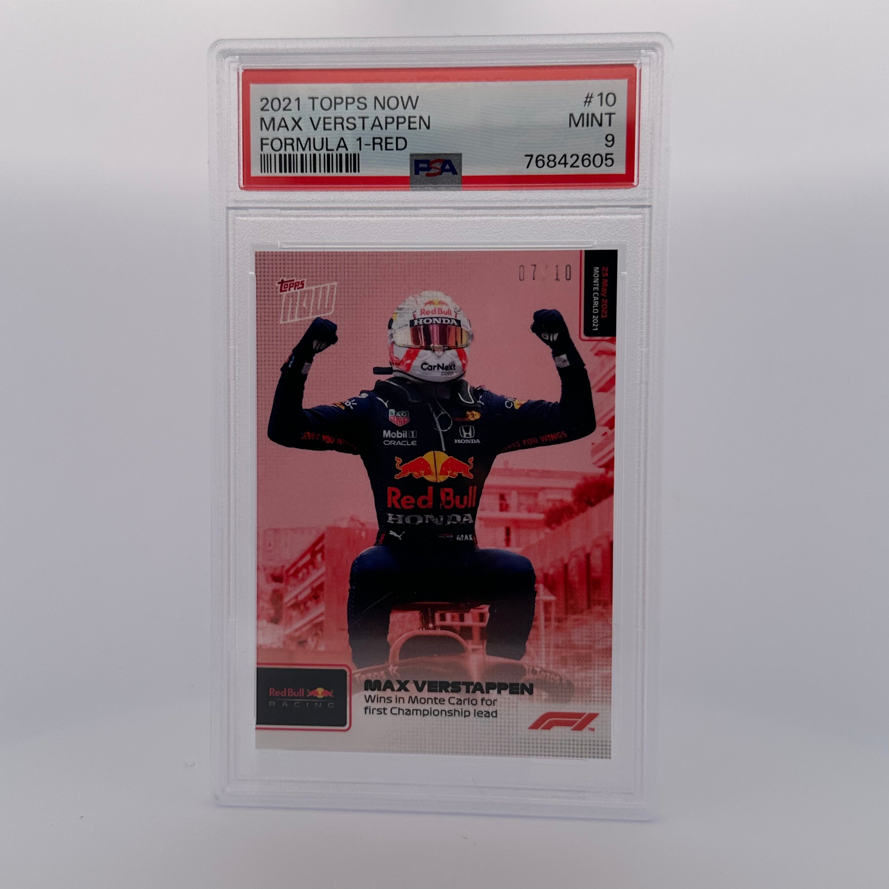 PSA 9 Graded 2007 Topps Chrome Max Verstappen #10 Rookie Card - Perfect for Sports Collectors & F1 Racing Fans, Ideal for Display or Investment
