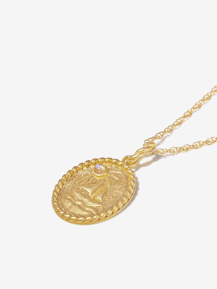 Wanderlust Life Gold Chain Pendant Necklace with Moonstone Navicella - Elegant Jewelry for Women, Perfect for Everyday Wear, Date Nights & Special Occasions